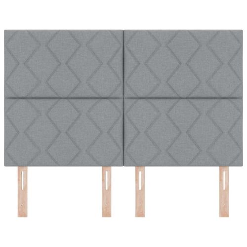 Облегалка за глава Светлосиво 160 cm текстил