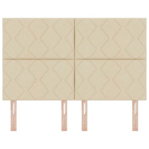 Облегалка за глава Крем 160 cm текстил