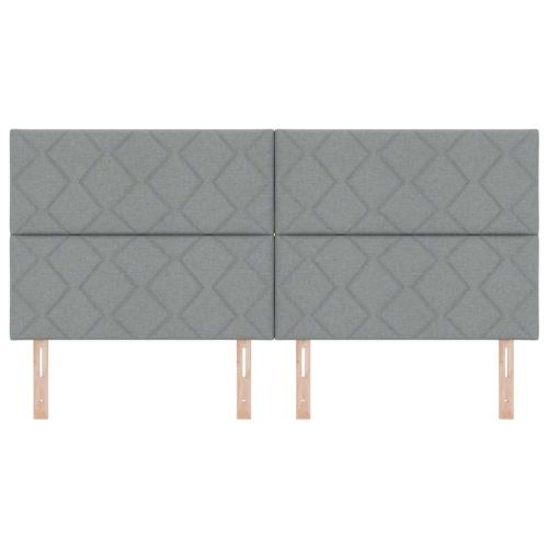 Облегалка за глава Светлосиво 200 cm текстил