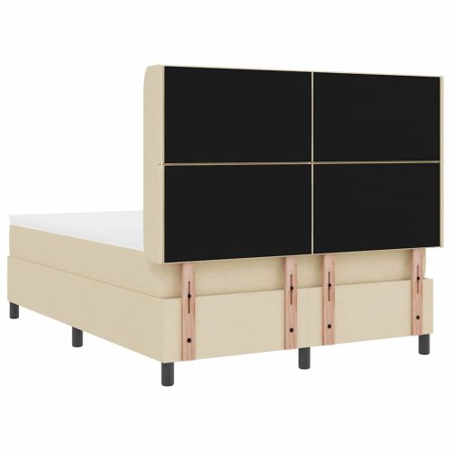 Легло с пружинирана основа с матрак Крем 160 x 200 cm текстил