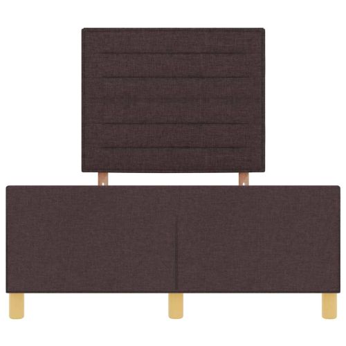 Рамка за легло с таблото Тъмнокафяв 120 x 200 cm текстил