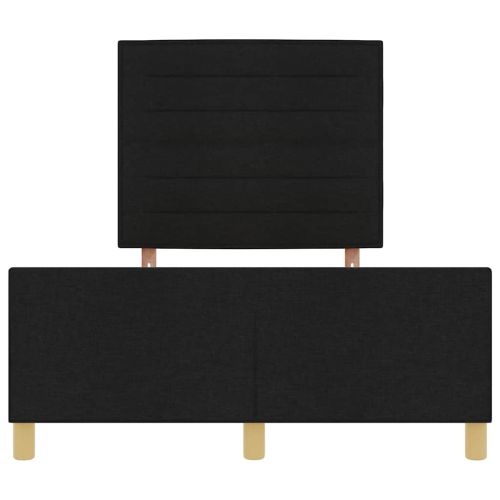 Рамка за легло с таблото Черно 140 x 190 cm текстил