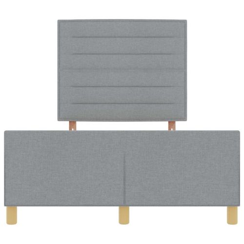 Рамка за легло с таблото Светлосиво 160 x 200 cm текстил