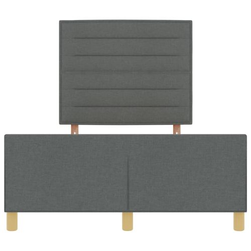 Рамка за легло с таблото Тъмносив 160 x 200 cm текстил