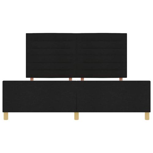 Рамка за легло с таблото Черно 180 x 200 cm текстил