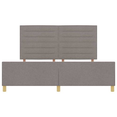 Рамка за легло с таблото Таупе 180 x 200 cm текстил