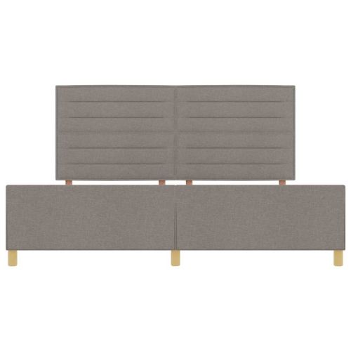 Рамка за легло с таблото Таупе 200 x 200 cm текстил