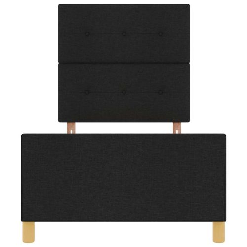 Рамка за легло с таблото Черно 90 x 200 cm текстил