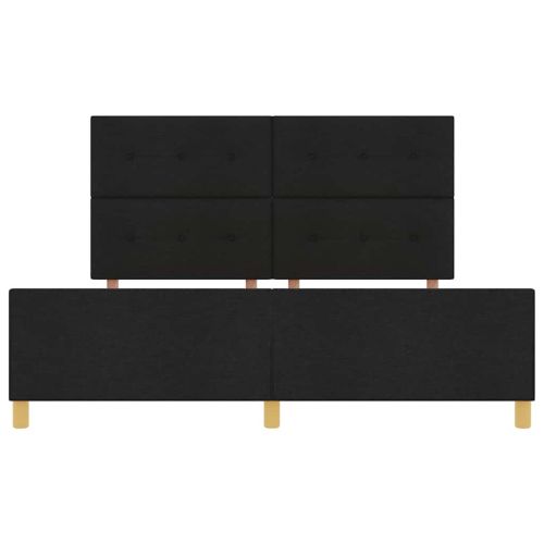 Рамка за легло с таблото Черно 180 x 200 cm текстил