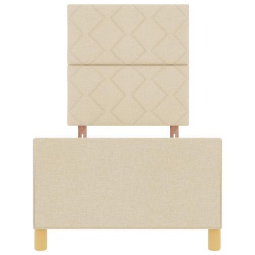 Рамка за легло с таблото Крем 80 x 200 cm текстил