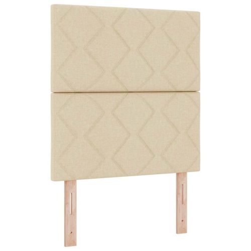 Рамка за легло с таблото Крем 80 x 200 cm текстил