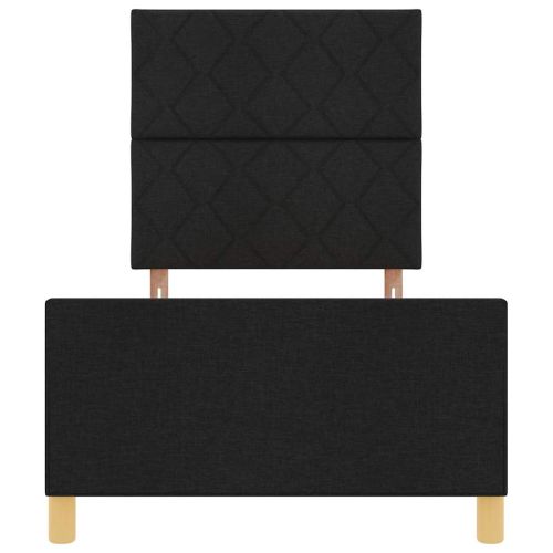 Рамка за легло с таблото Черно 100 x 200 cm текстил