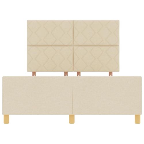 Рамка за легло с таблото Крем 160 x 200 cm текстил