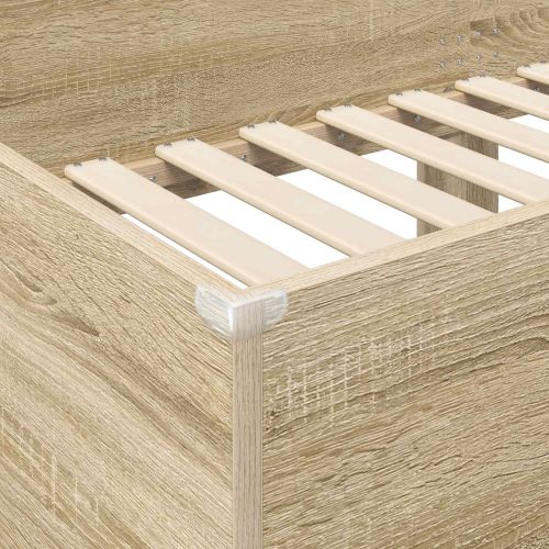 Двуетажно легло за деца Сонома дъб 90 x 200 cm Инженерно дърво