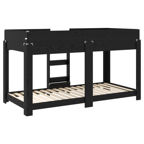 Двуетажно легло за деца Черния дъб 100 x 190 cm Инженерно дърво