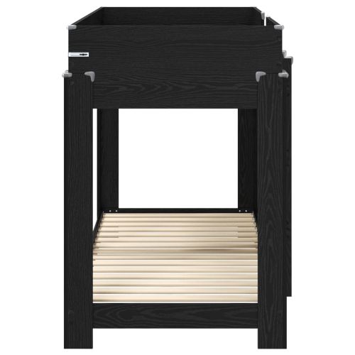 Двуетажно легло за деца Черния дъб 75 x 190 cm Инженерно дърво