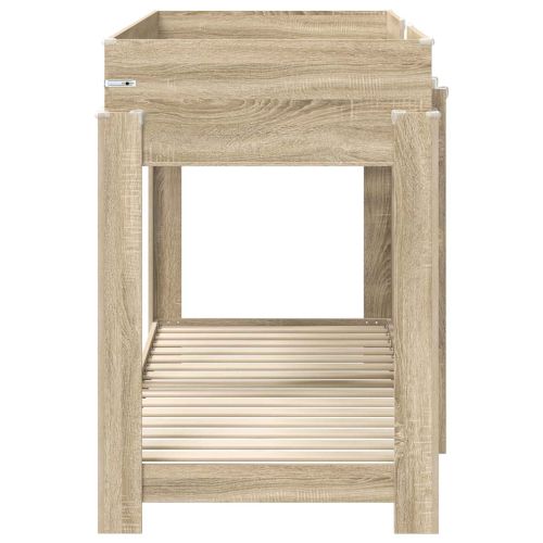 Двуетажно легло за деца Сонома дъб 75 x 190 cm Инженерно дърво