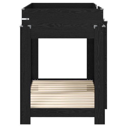 Двуетажно легло за деца Черния дъб 80 x 160 cm Инженерно дърво