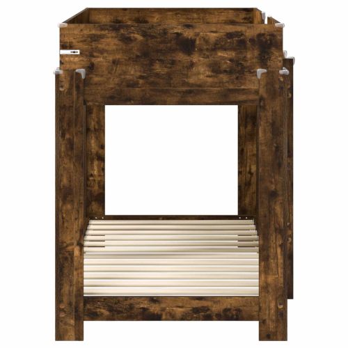 Двуетажно легло за деца Димян дъб 80 x 160 cm Инженерно дърво