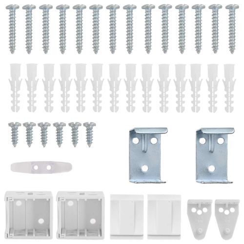 Венецианска щора Регулирума Бял 150 x 150 cm ПВЦ