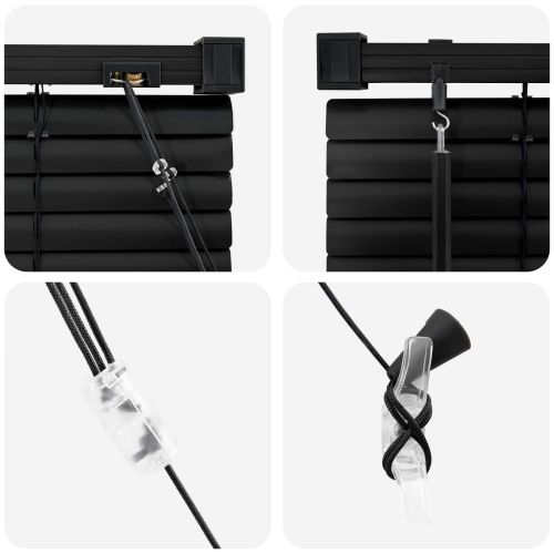 Венецианска щора Регулирума Черен 213 x 70 см ПВЦ