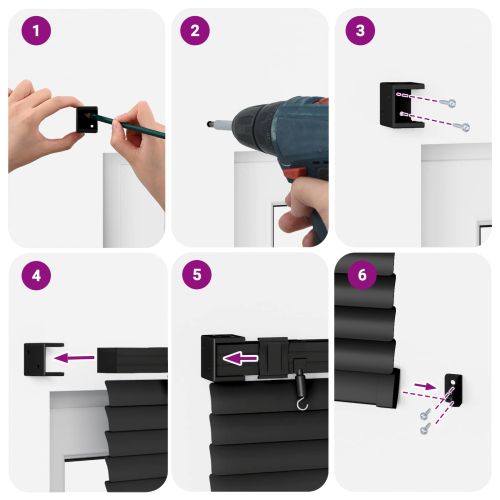 Венецианска щора Регулирума Черен 213 x 90 см ПВЦ