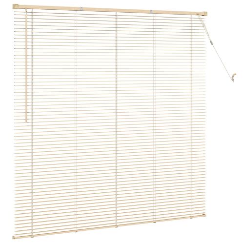 Венецианска щора Светло кафяво с шарка 150 x 140 см ПВЦ