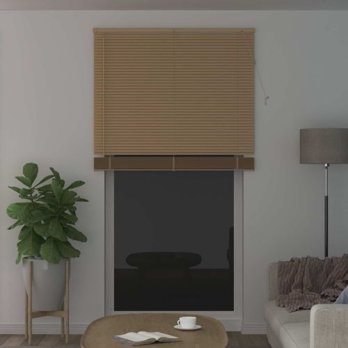 Венецианска щора Светло кафяво с шарка 213 x 110 см ПВЦ