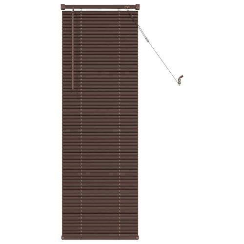 Венецианска щора Тъмно кафяво с шарка 150 x 50 cm ПВЦ