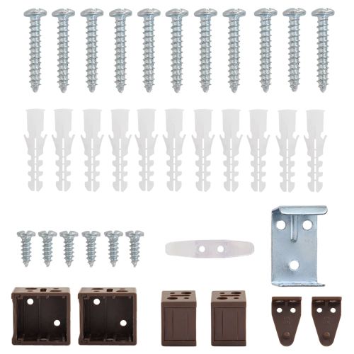 Венецианска щора Тъмно кафяво с шарка 213 x 110 см ПВЦ