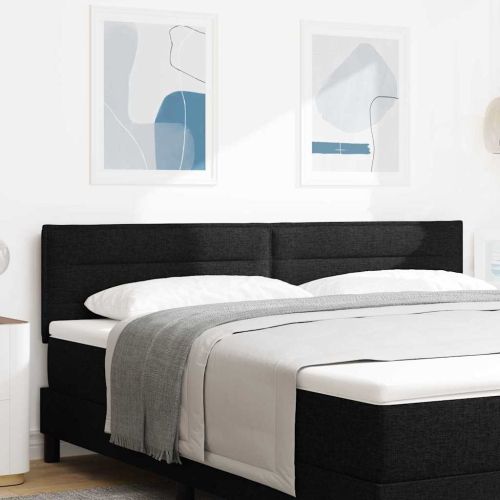 Облегалка за глава с таблото Черно 180 cm Изкуствена