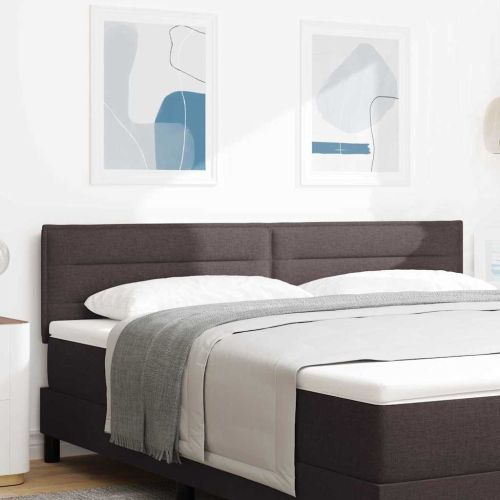 Облегалка за глава с таблото Тъмен кафяв 180 cm Изкуствена