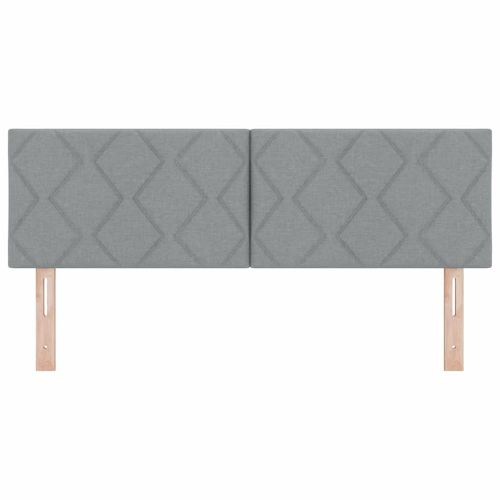 Облегалка за глава с таблото Светлосиво 160 cm Изкуствена