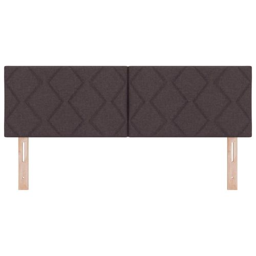 Облегалка за глава с таблото Тъмен кафяв 160 cm Изкуствена