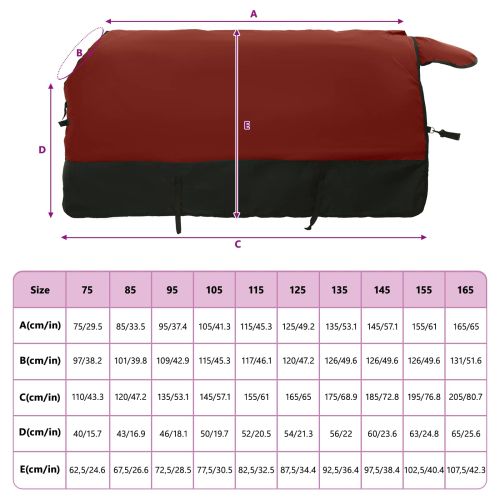 Конско одеяло Тъмен зелен и черен 115 cm Полиестер