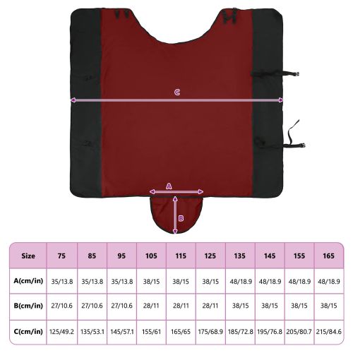 Конско одеяло Тъмен зелен и черен 165 cm Полиестер