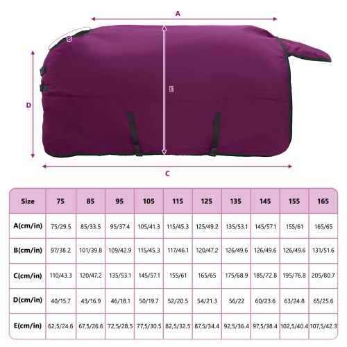 Конско одеяло Тъмен зелен и черен 115 cm Полиестер