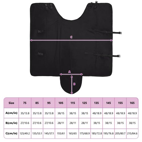 Конско одеяло Тъмен зелен и черен 125 cm Полиестер