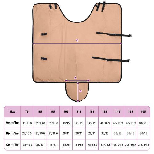 Конско одеяло Капучино 75 cm Полиестер