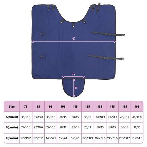 Конско одеяло Тъмен зелен и черен 105 cm Полиестер