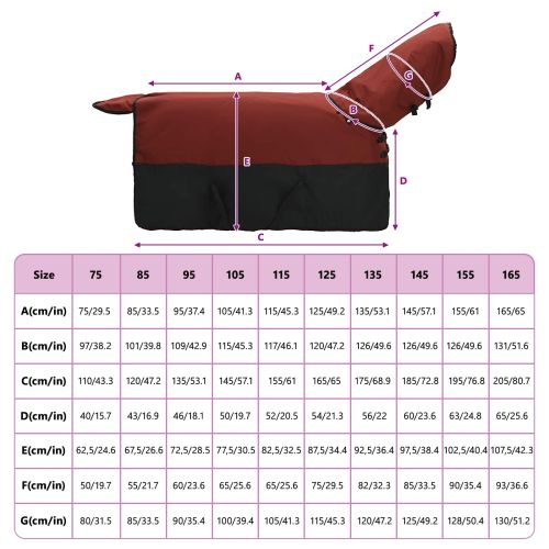 Конско одеяло Тъмен зелен и черен 145 cm Полиестер