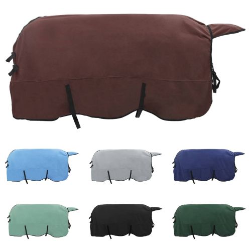 Конско одеяло Пълно тъмно кафяво Полиестер