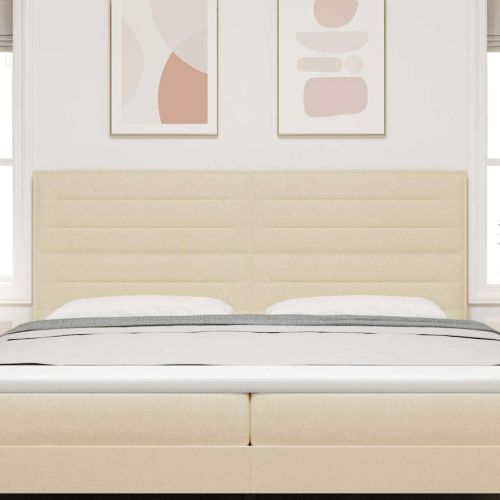 Облегалка за глава с таблото Крем 200 cm Изкуствена