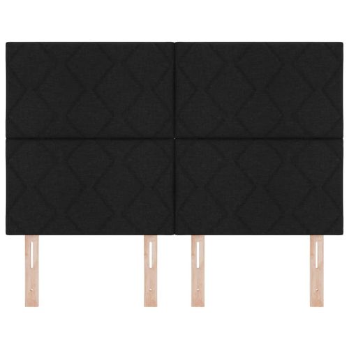 Облегалка за глава Черно 160 cm текстил