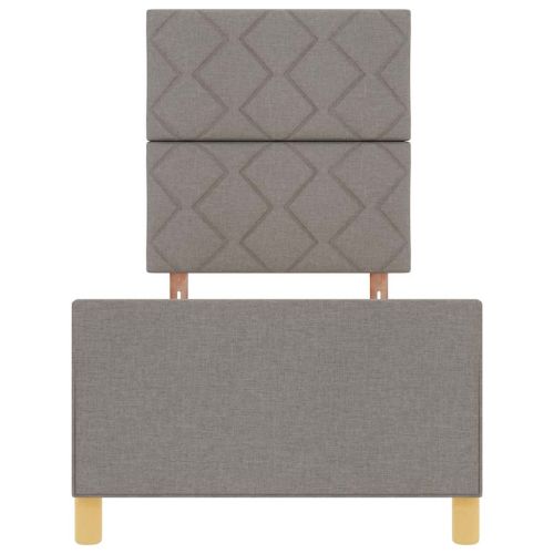 Рамка за легло с таблото Таупе 80 x 200 cm текстил