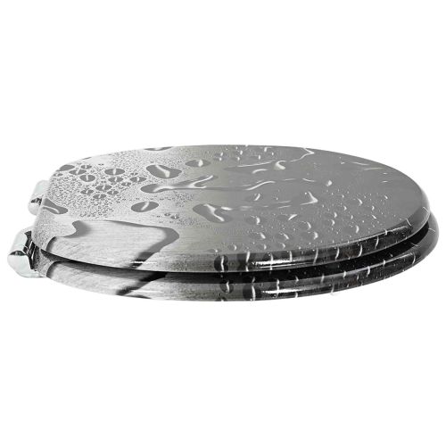 Мека затваряща се тоалетна седалка 2 pcs Сив 44 x 38 см ПДЧ