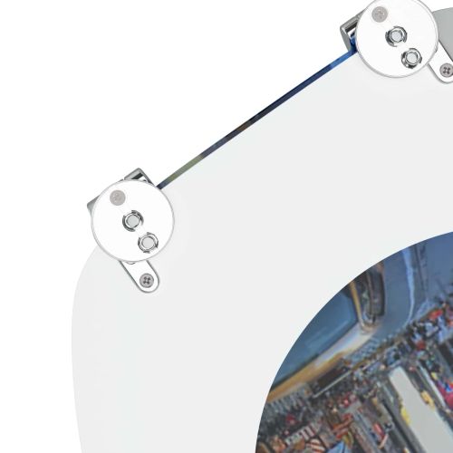 Мека затваряща се тоалетна седалка 2 pcs Сив 44 x 38 см ПДЧ