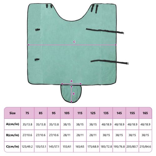 Конско одеяло Специално зелено Полиестер
