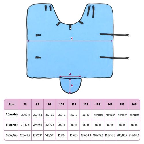 Конско одеяло Пълно аквамариново Полиестер