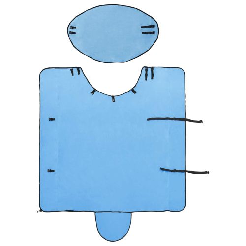 Конско одеяло Пълно аквамариново Полиестер